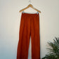 trueBrowns Orange Silk Straight Co Ord Set - Swadesiicart