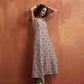 trueBrowns Off White Print Flared Anarkali Kurta Set | Swadesiicart