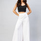 InWeave Solid White Palazzo - Swadesiicart