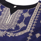 Ahalyaa Unstitched Navy Blue Dress Material | Swadesiicart