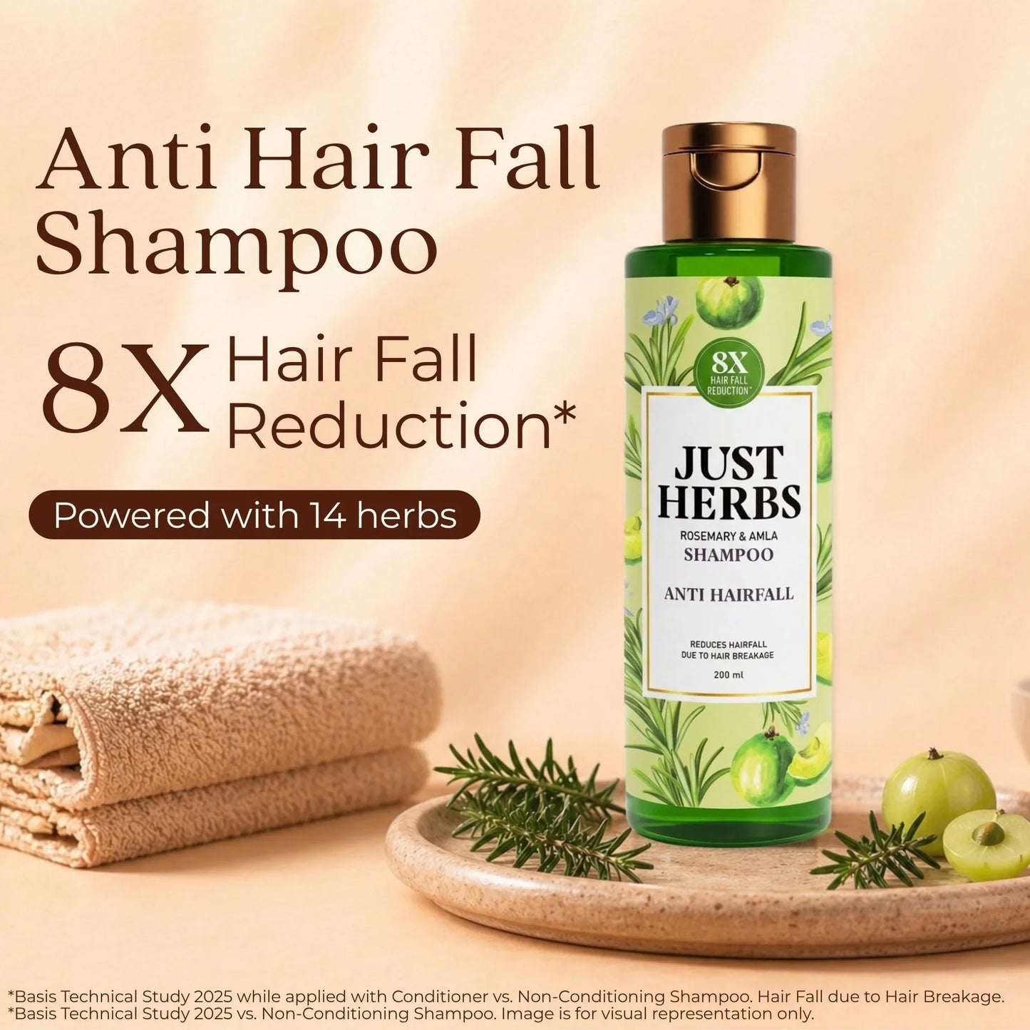 Anti Hairfall Shampoo | Rosemary, Amla & 12 Herbs - 200ml