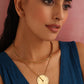 trueBrowns Brass Circular Layererd Necklace | Swadesiicart
