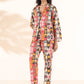 trueBrowns Cola Cotton Ikat Pant Suit Set - Swadesiicart