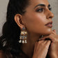 trueBrowns Silver Gold Tone Dangle Earrings - Swadesiicart