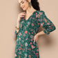 Ahalyaa Women Floral Printed Regular Gotta Patti Kurta with Palazzos | Swadesiicart