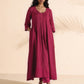 trueBrowns Carrot Cotton Dobby Kurta Pant Set | Swadesiicart
