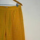 trueBrowns Mustard Gauze Dobby Pant | Swadesiicart