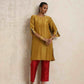 trueBrowns Gold Tissue Kurta Co-ord Set - Swadesiicart