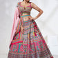 House of Panchhi Pink Pure Georgette Position Printing With Siroski Stone Work Lehenga Choli & Dupatta | Swadesiicart