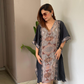 Noroke Cupro Crepe Kaftan Dress - Printed | Swadesiicart