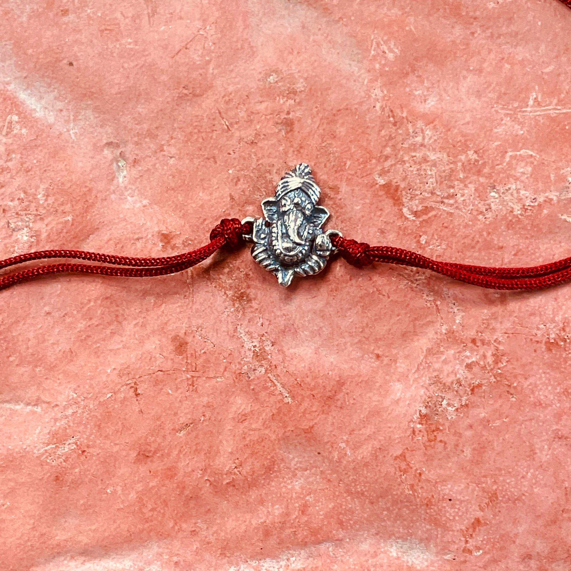 trueBrowns 925 Sterling Silver Lord Ganesh Idol Thread Rakhi | Swadesiicart