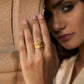 trueBrowns Gold-Polished Small Leaf Ring | Swadesiicart