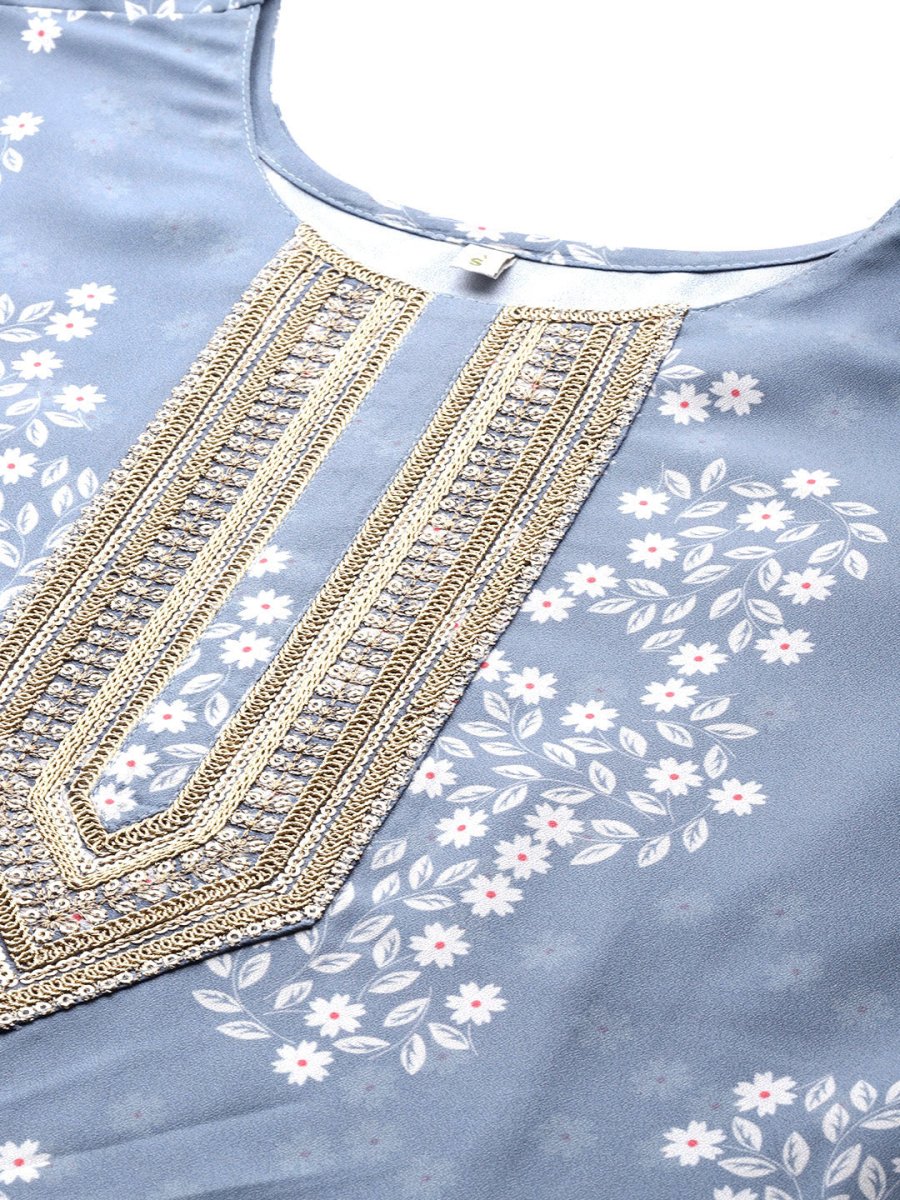 Ahalyaa Women Embroidered Floral Printed Co-ords - Swadesiicart