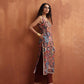 trueBrowns Cola Print Straight Kurta Set | Swadesiicart