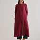 trueBrowns Maroon Placket Kurta Pant Set | Swadesiicart