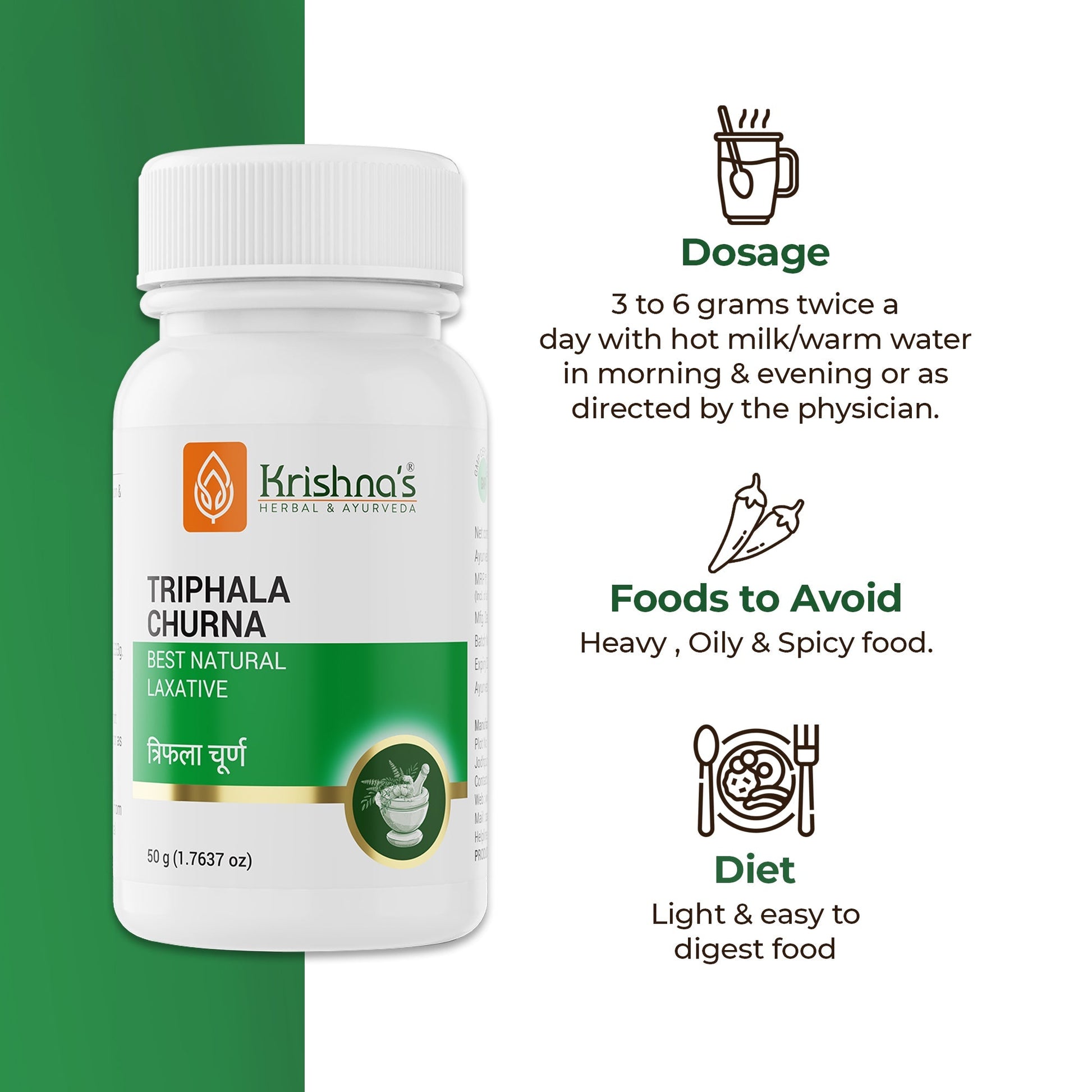 Krishna'S Herbal & Ayurveda Triphala Churna | Swadesiicart