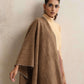 trueBrowns Brown Check Woollen Stole | Swadesiicart
