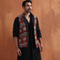 trueBrowns Men's Rust Printed Nehru Jacket | Swadesiicart