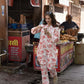 NOZ2TOZ Women's Floral Printed Knee Length Rayon Co-ords Set - Swadesiicart
