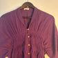 trueBrowns Purple Slub Pleated Dress | Swadesiicart