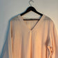 trueBrowns Light Pink Slub Short Kurta | Swadesiicart