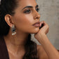 trueBrowns Silver Gold Tone Bird Stud Earrings | Swadesiicart