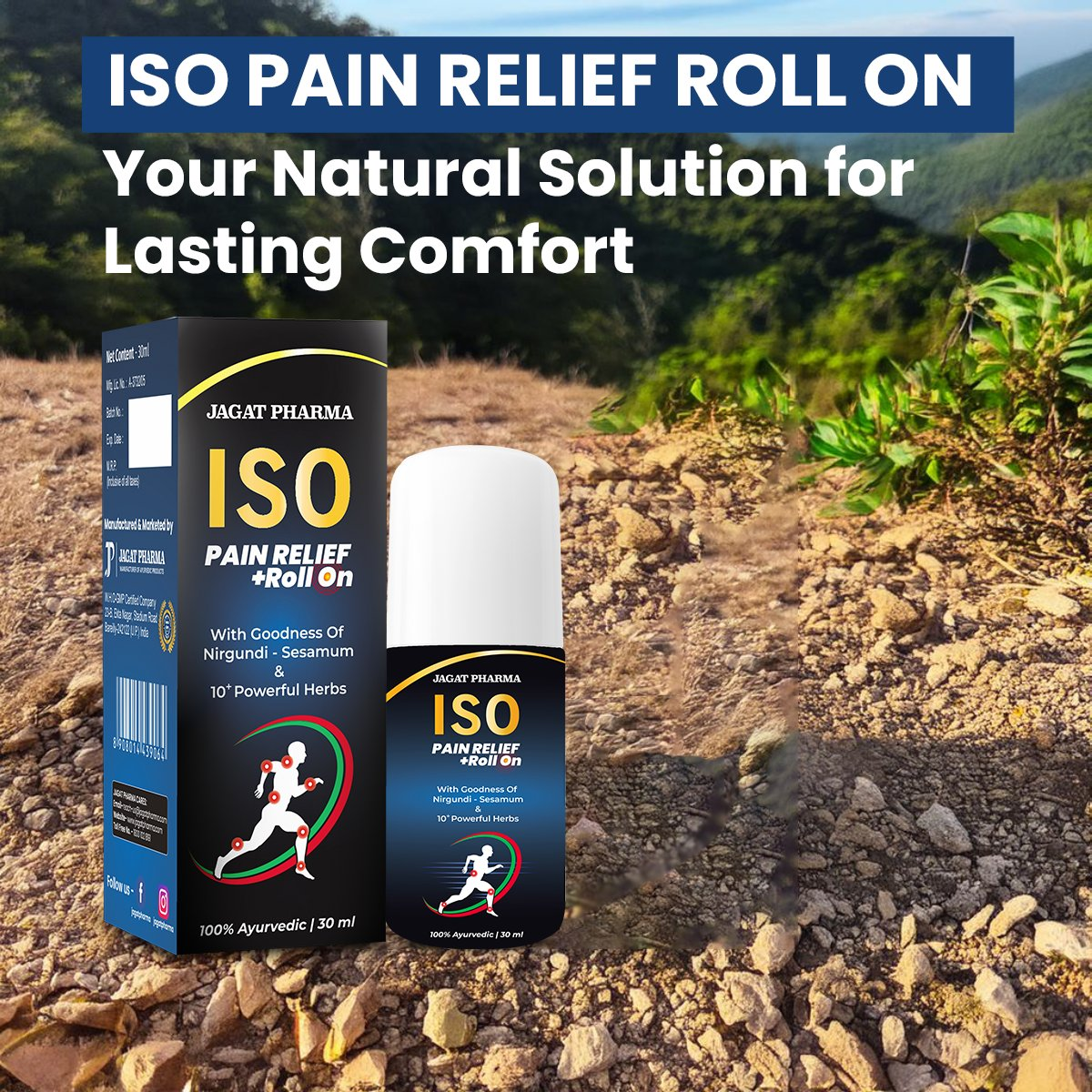 Jagat Pharma Osteo Balance + Roll-On: Strong Bones & Quick Relief Combo | Swadesiicart