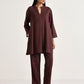 trueBrowns Cola Brown Relaxed Fit Co-Ord Set - Swadesiicart