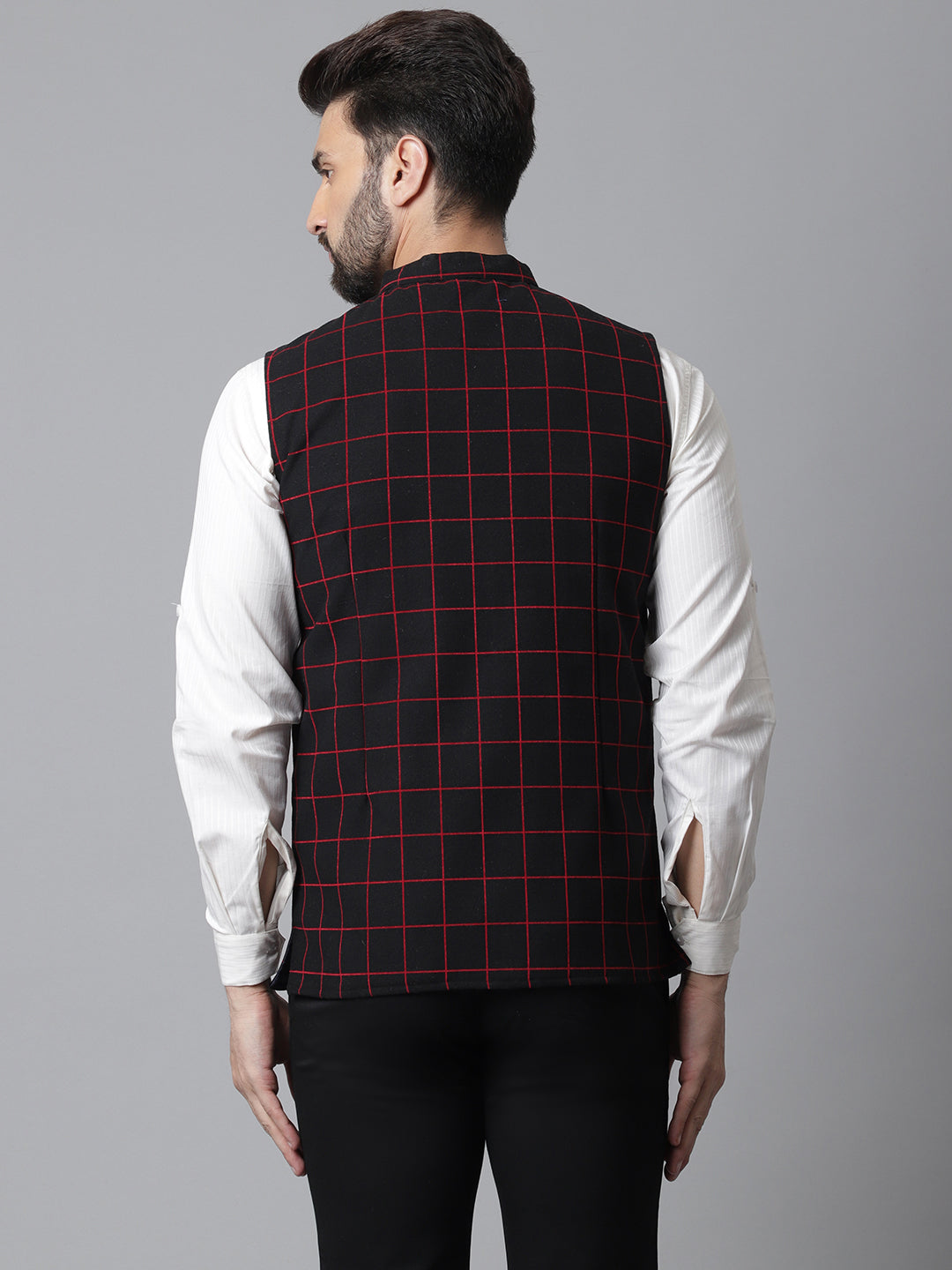 Even Apparels Men's Brown Nehru Jacket With Welt Pockets | Swadesiicart