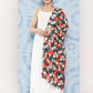 InWeave Women's White Strappy Set With White Red Round Motif Dupatta - Swadesiicart