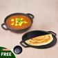 The Indus Valley CASTrong Cast Iron Cookware Set: Tawa+ Kadai, Kitchen Set for Home, Pre-seasoned, 100% Pure, Toxin-free, Induction, Tadka Pan