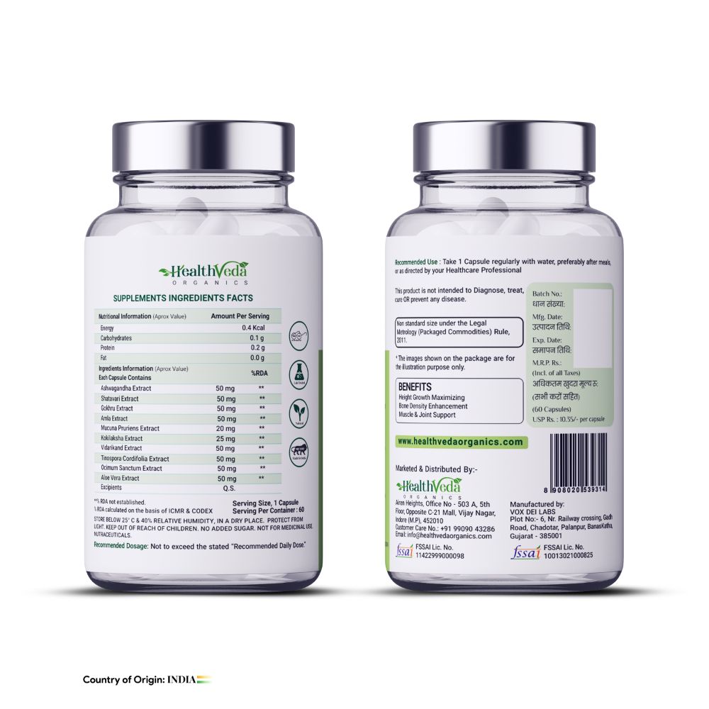 Health Veda Organics ProPlus Capsules - Swadesiicart