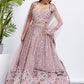 House of Panchhi Lavender Georgette Sequins And Thread Embroidery Lehenga Choli & Dupatta | Swadesiicart
