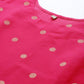 Ahalyaa Women Pink Geometric Printed Kurta | Swadesiicart