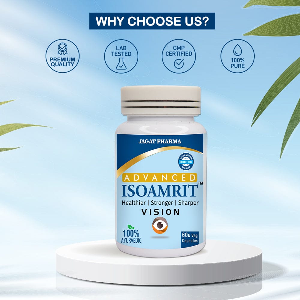 Jagat Pharma ISOAMRIT Eye Care Capsules For Dry Eyes | Swadesiicart