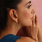 trueBrowns Brass Circular Swirl Earrings - Swadesiicart