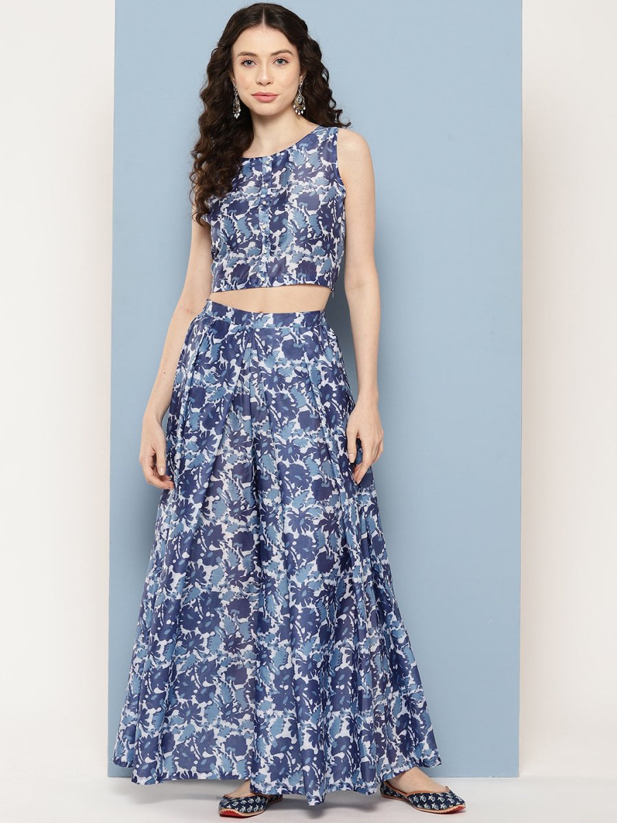 Ahalyaa Printed Ethnic Co-Ords - Swadesiicart