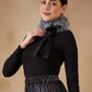 InWeave Women's Light Grey Fur Neckpiece - Swadesiicart
