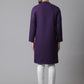 Even Apparels Purple Sherwani Kurta With Asymetrical Cut | Swadesiicart