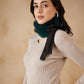 InWeave Women's Dark Teal Fur Neckpiece - Swadesiicart