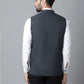 Even Apparels Men's Blue Nehru Jacket With Welt Pockets | Swadesiicart