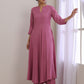 trueBrowns Onion Pink Dobby Anarkali Pant Set | Swadesiicart