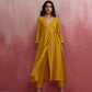 trueBrowns Mustard Cotton Dobby Kurta Set | Swadesiicart