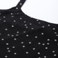 Ahalyaa Woman Silver Foil Printed Shoulder Straps Net Tunic | Swadesiicart