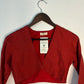 trueBrowns Rust Silk Blouse | Swadesiicart