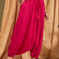 InWeave Fuchsia Solid Harem Pant - Swadesiicart