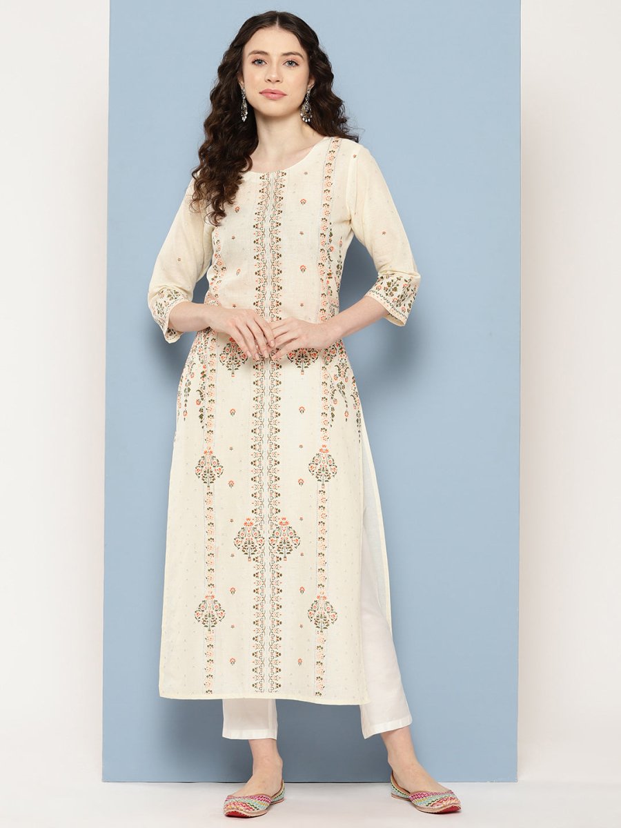 Ahalyaa Women Floral Printed Kurta | Swadesiicart