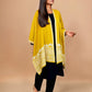 trueBrowns Yellow Woollen Kaftan Cape | Swadesiicart