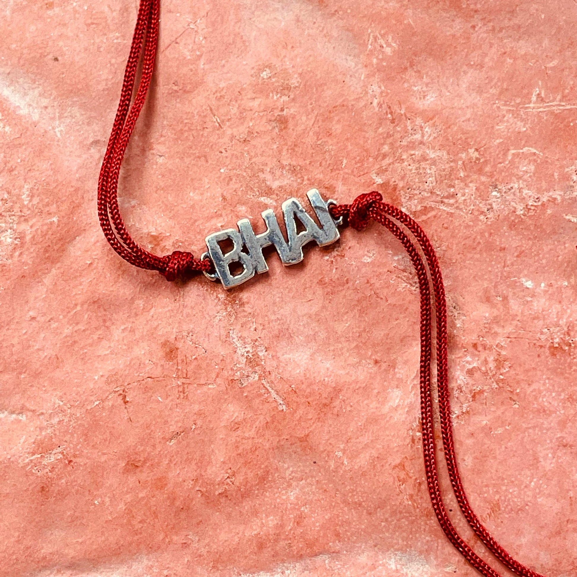 trueBrowns 925 Sterling Silver Bhai Thread Rakhi | Swadesiicart
