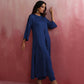 trueBrowns Blue Modal Front Slit Kurta set | Swadesiicart